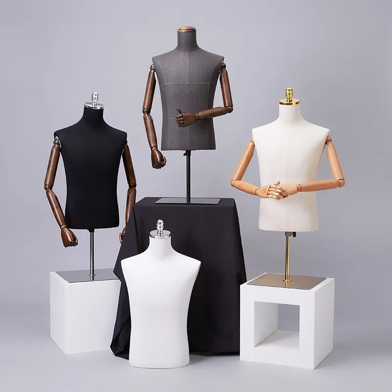 Best Quality Male Mannequin Version Table Top Half Body Model Customized