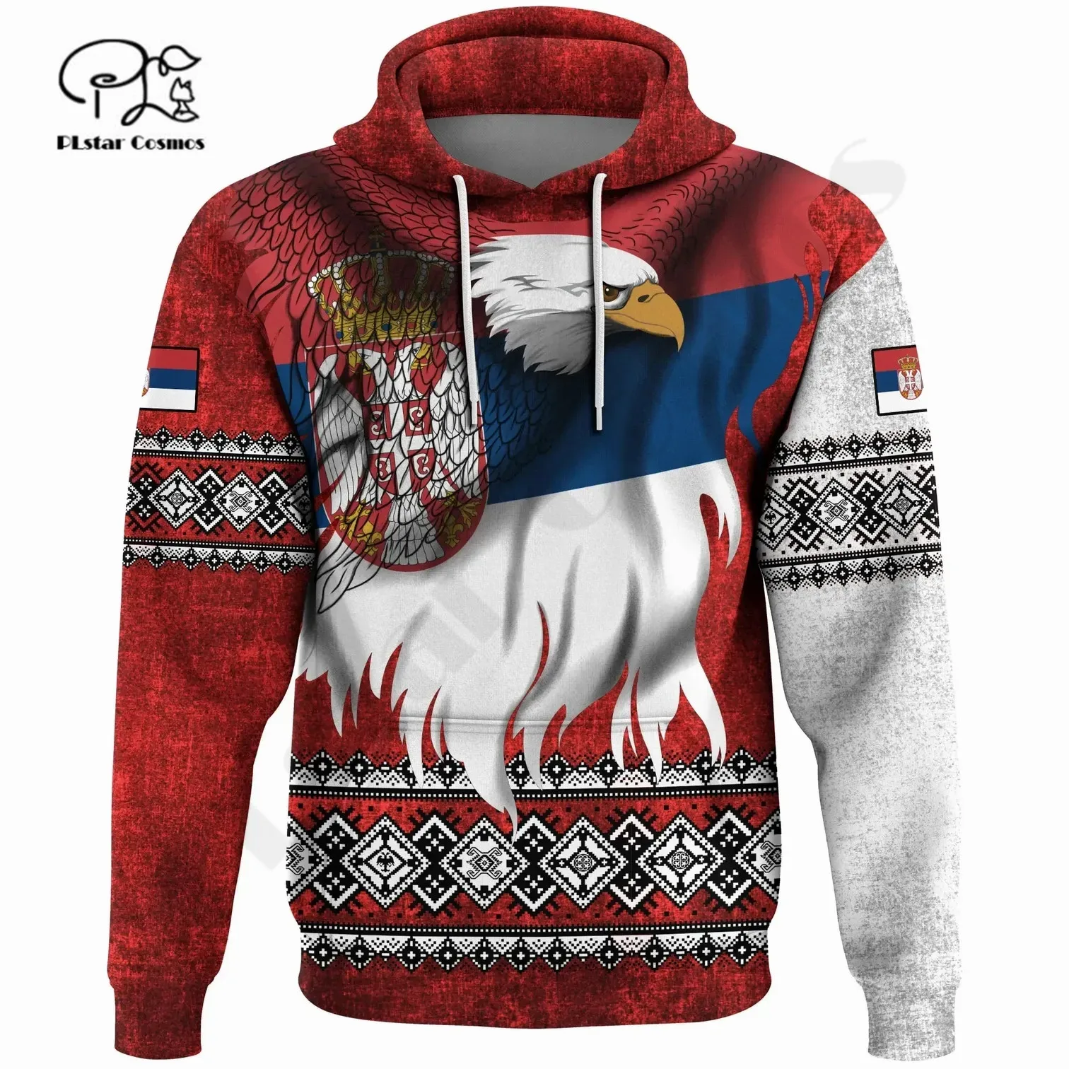 

PLstar Cosmos 3DPrint Newest Serbia Country Flag Unique Amazing Harajuku Pullover Streetwear Unisex Hoodies/Sweatshirt/Zip R-10