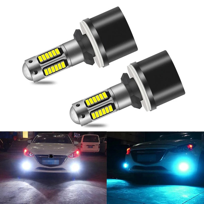 2x 880 H27 Led Bulb Super Bright 4014 Chips 30smd Led Replacement Bulbs For Car Fog Lights Daytime Running Lights White Ice Blue