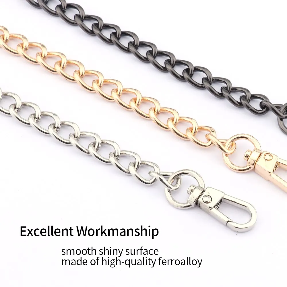 Multicolor Bag Chain Accessories Gold Women\'s Shoulder Bag Chain Metal Bag Chain Strap Crossbody Bag Parts Belt Chain for bags