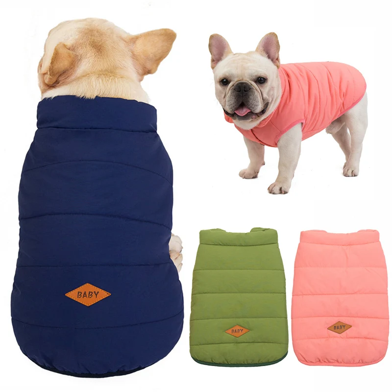 

Winter Pet Dog Clothes Polar Fleece Jacket Vest Warm Fashion Puppy Coat for Small Dogs Chihuahua French Bulldog Cotton Clothing