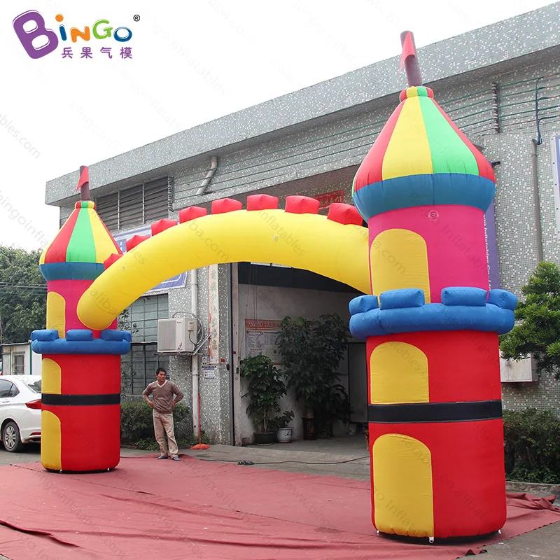 

Celebrating Festival Inflatable Advertising Gate / 8x4.6 Meters Inflatable Castle Arch for Event Decoration - Toys