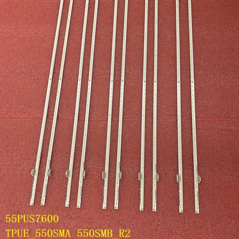 kit 2pcs LED backlight strip For 55PUS8601/12 55PUS7600 TPUE_550SMA_R2 TPUE_550SMB_R2 TPT550U1-FJ04SSC1B