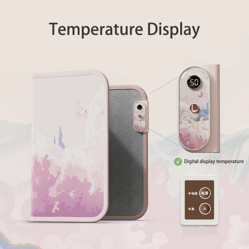 電動フットウォーマー,デジタルディスプレイ,温度,折りたたみ式,オフィス安全,リビングルーム,qn39用