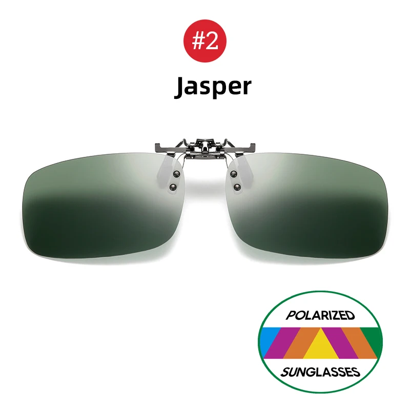 VIVIBEE Spiegel Blau Flip Up Clip auf Sonnenbrille Angeln Männer Quadratische Polarisierte Linse Metall Nachtsicht Fahren UV400 Frauen Gläser
