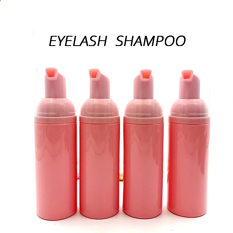 Eyelash Cleanser with Mousse Brush Eye Lash Lift Cleaning Foam for Clean Glue Eyelash Extension Own Logo Lash Shampoo 60ml