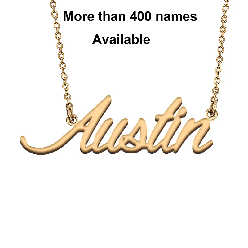 Annie Austin Name Necklaces for Girl Women Family Best Friends Birthday Christmas Wedding Gift Jewelry Present Anniversary