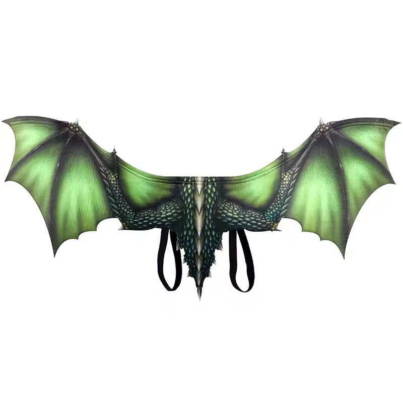 Adult Halloween Decoration Carnival Party Animal Costume Dragon Cosplay Masquerade Face Mask and Wings - Image 3