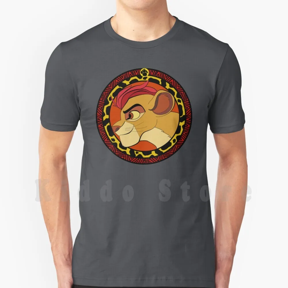O guarda leão t camisa masculina algodão S-6xl leão rei guarda kion simba cicatriz