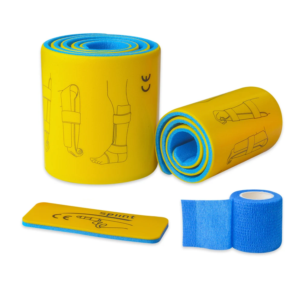 3pcs/set Medical Splint Roll Aluminium Emergency First Aid Fracture Fixed Splint With Self-adhesive Bandage