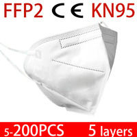 5-200 FFP2 masks face mask flu facial masks KN95  filtration maske dust protect mouth mask ffp2mask KN95mask mascarillas