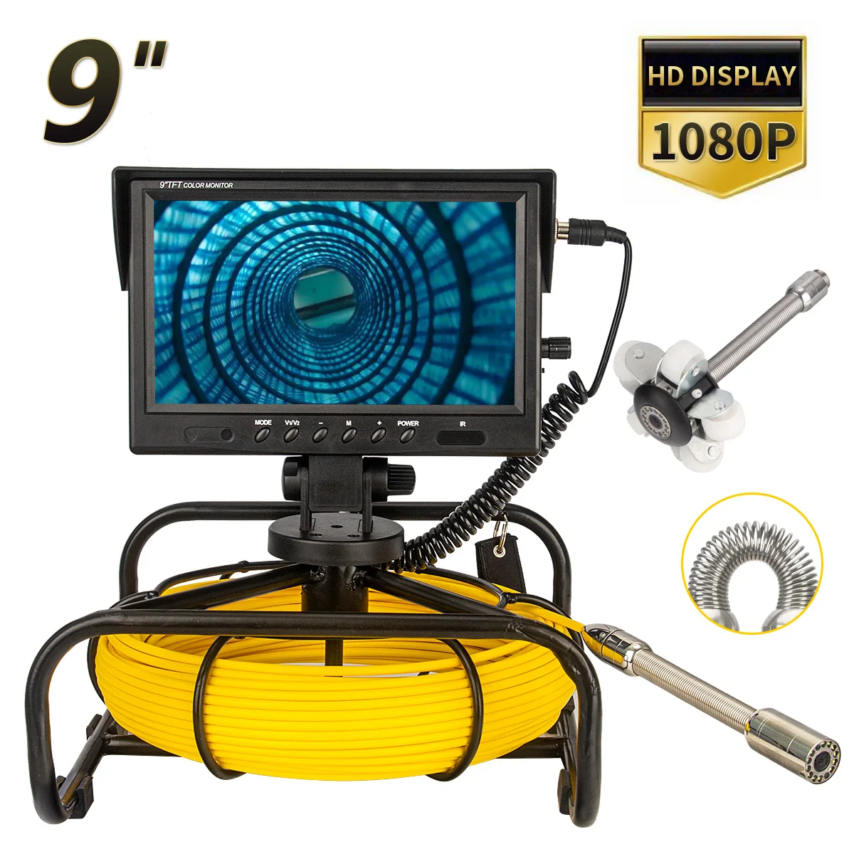 23mm Pipeline Endoscope Video Camera Recorder Inspection for Underwater Industrial Pipe Sewer Drain Wall cleaning endoscope