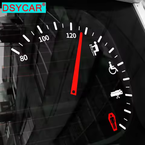 DSYCAR Speeding Safe Warning Funny Speedometer Cluster Car Decal Sticker Vinyl Window Decoration Fashion Car-Styling Stickers