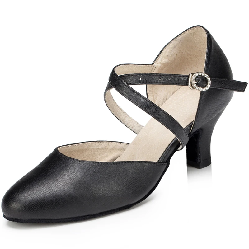 New Latin Dance Shoes Salsa Tango Shoes Party Wedding High Heel Women's Shoes Red Black Girls Cowhide Comfortable Sneakers