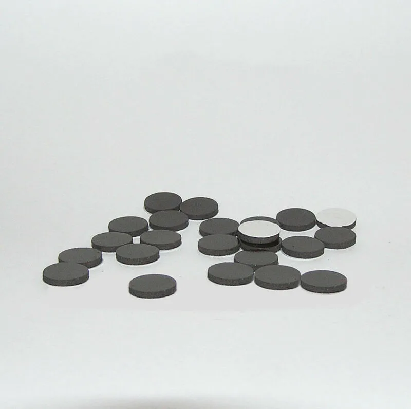 25/50/100pcs dischi magnetici rotondi magneti per frigorifero in gomma flessibile puntini con supporto adesivo per artigianato fai-da-te