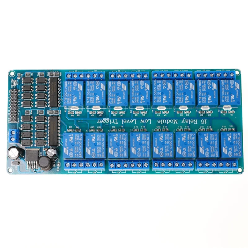 Sixteen 16 Channel Relay Module Interface Board for arduino With Optocoupler Protection DC 5V 12V