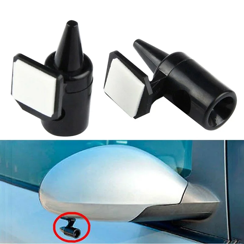 2PCS Animal Alarm Ultrasonic Car Deer Animal Alert Warning Whistles Safety Sound Alarm Black Wind Chirping For Vehicles