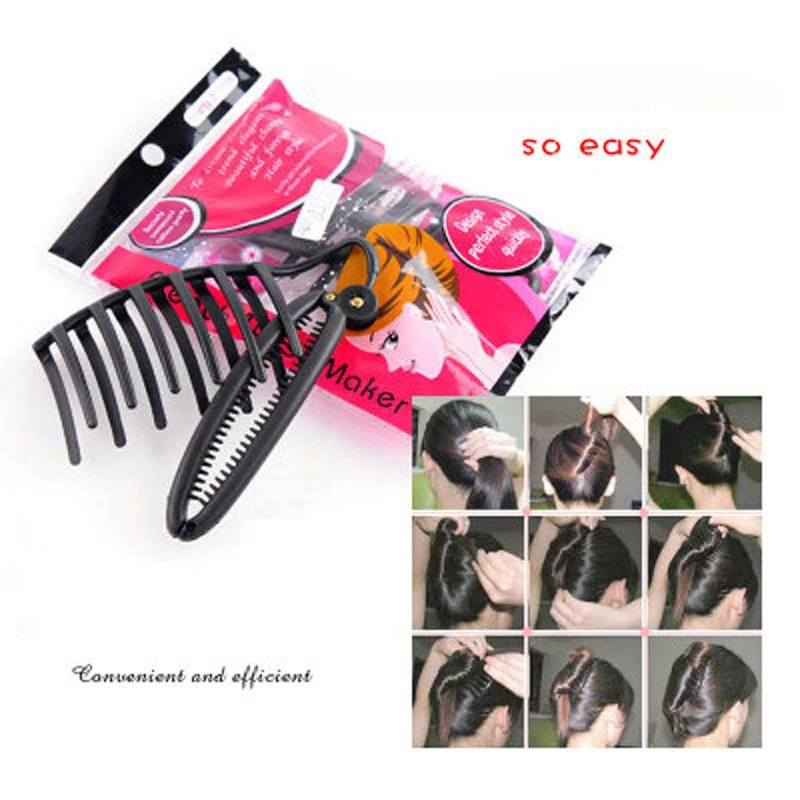 Woman Banana Clip Hair Comb Party Banquet Convenient Hairdressing Tools Hairpin Hair Stick Hair Accessories