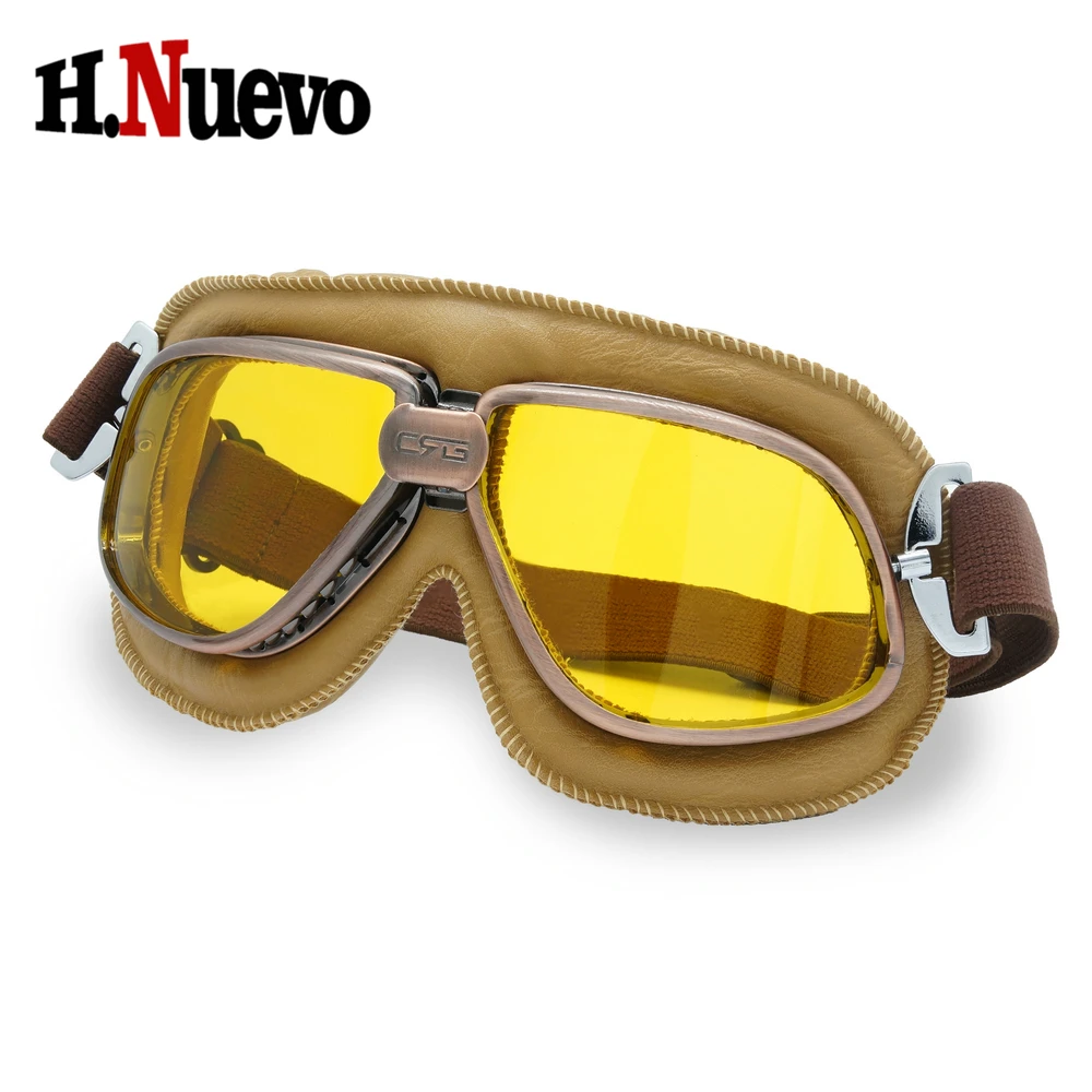 

New Arrival Motorcycle Goggles Retro Vintage Dirt Bike Cruiser Safety Motocross Glasses Off Road Biker Accessories UV Protection