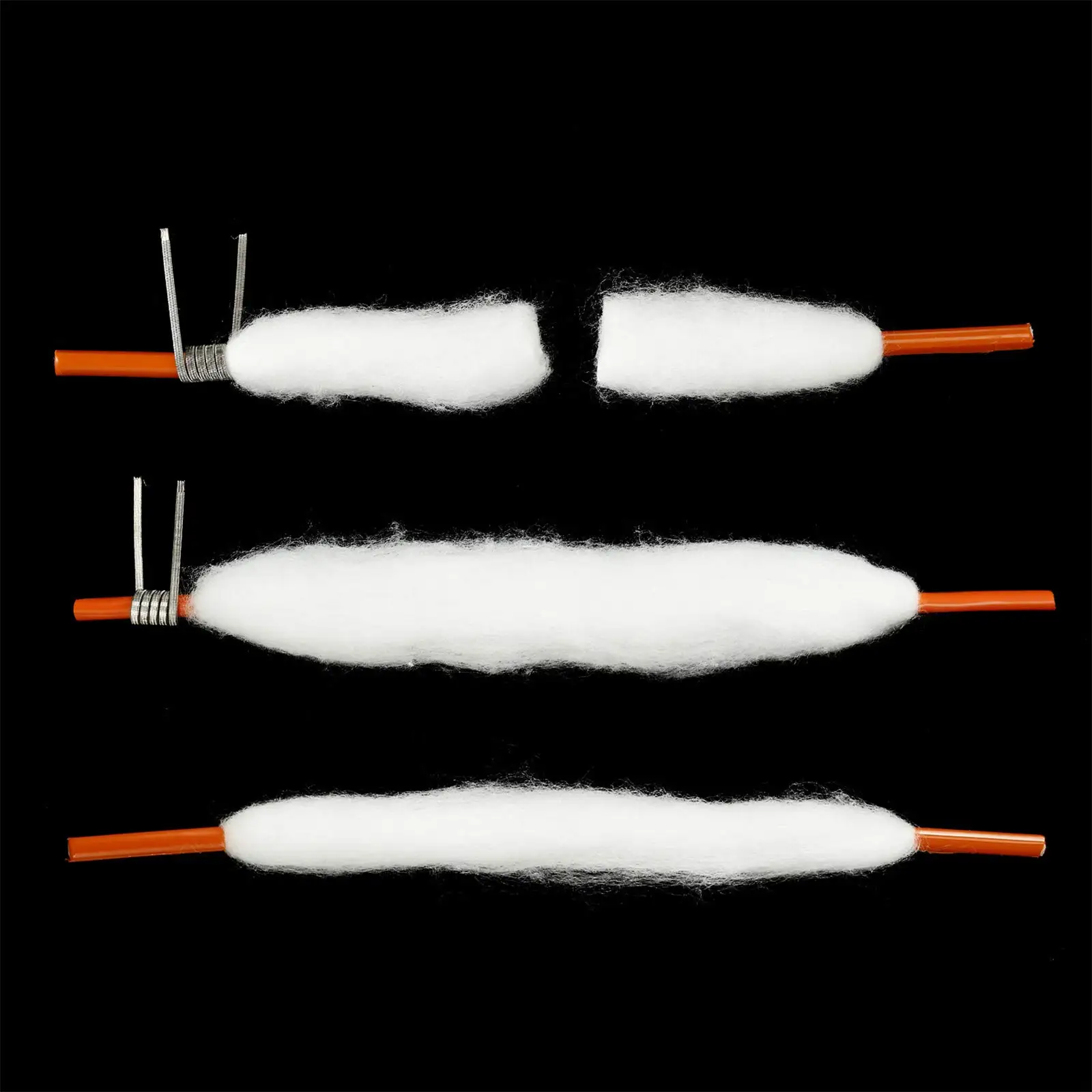 Cordón de algodón orgánico precargado con Material absorbente para cigarrillo electrónico bacon, bobina atomizadora RTA RDA RBA, 20 unidades