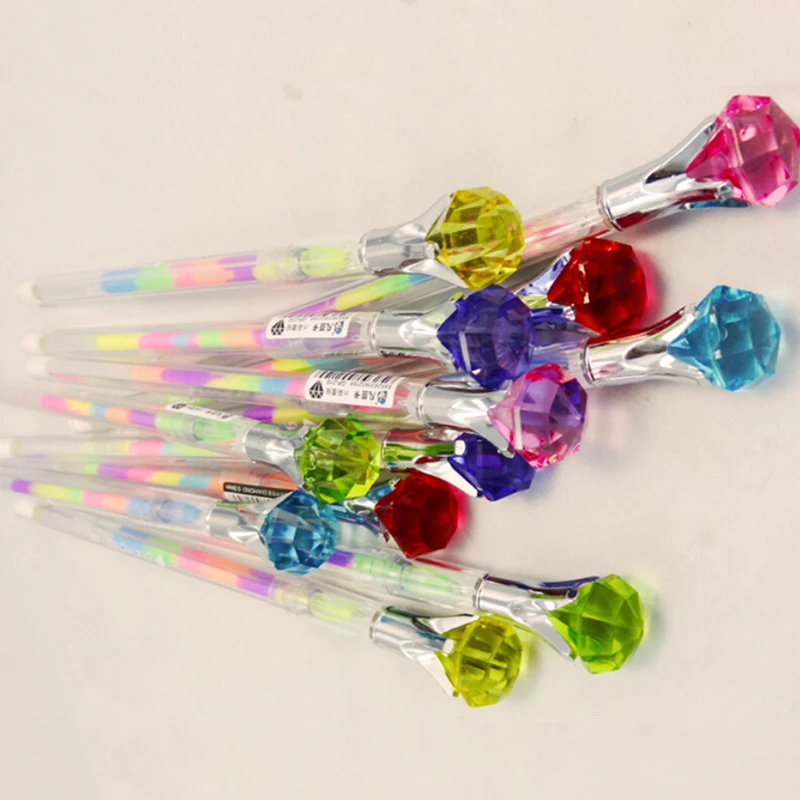 Гелевая ручка с алмазным рисунком, 6 цветов в 1, 2 шт.