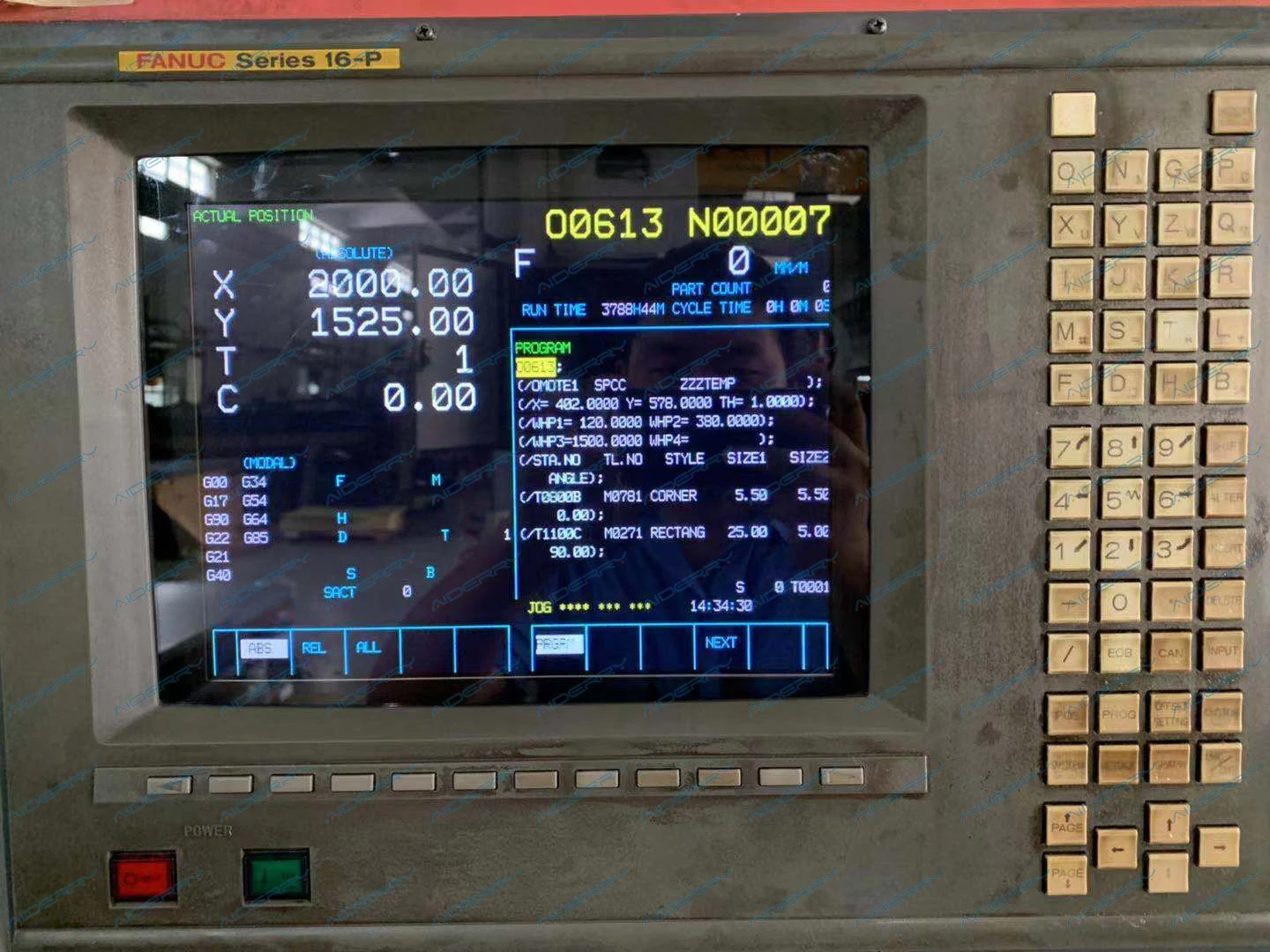 Imagem -02 - A61l0001-0074 Tx1450 Tx-1424ab 14 Polegada Display Lcd Usado para Fanuc Cnc Máquina Substituir Monitor Crt