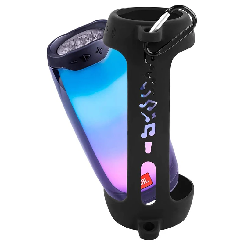 ZOPRORE-Capa De Silicone Para Alto-falante Bluetooth JBL Pulse 4, Bolsa De Armazenamento De Viagem, Alça De Ombro, Mosquetão