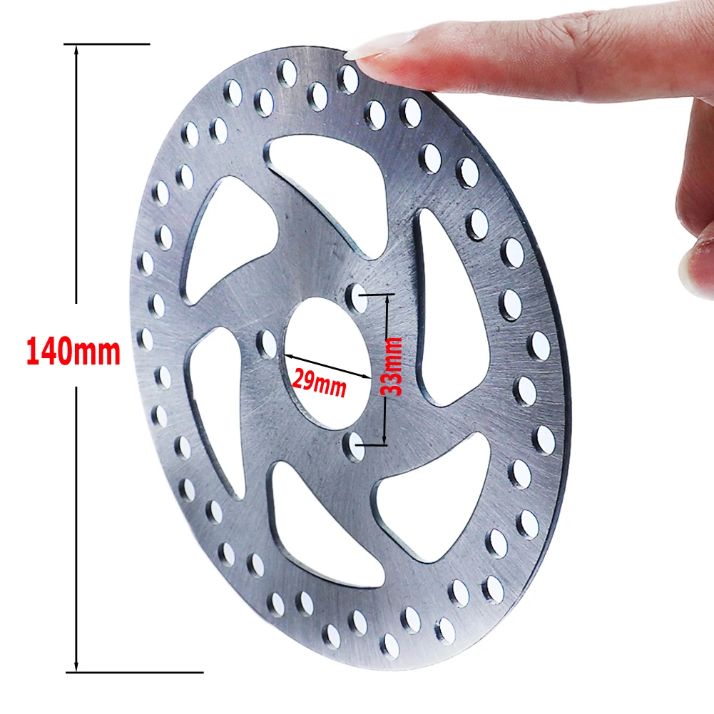 140mm 29mm Inner Diameter, 3 Holes 2mm Disc Brake Plate fit for Gas Scooter, Pocket Bike, Electric Scooter