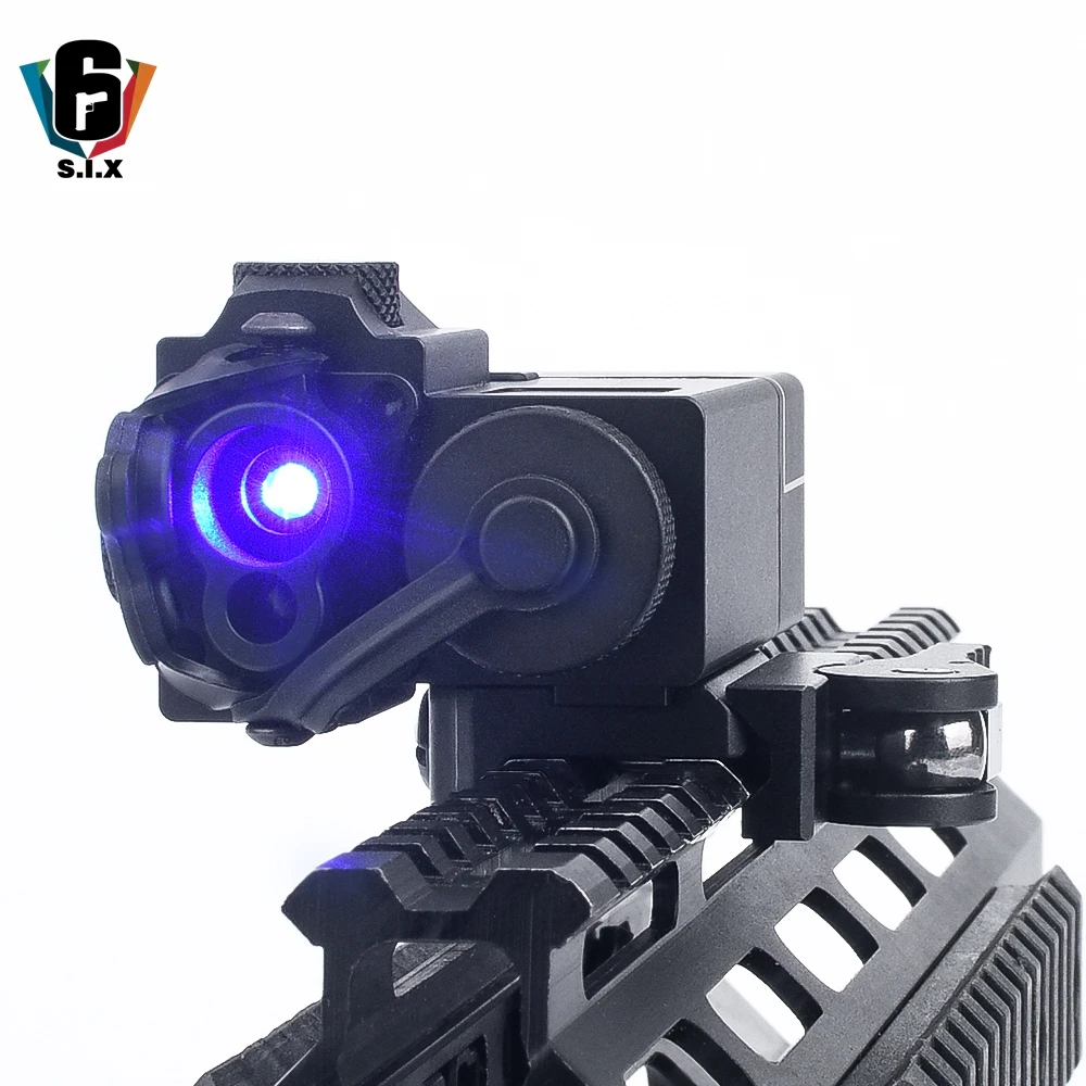 Tactical Metal DBAL Mini Blue Laser Strobe / IR Laser Strobe torcia da caccia per 20mm Rail DBAL arma Light