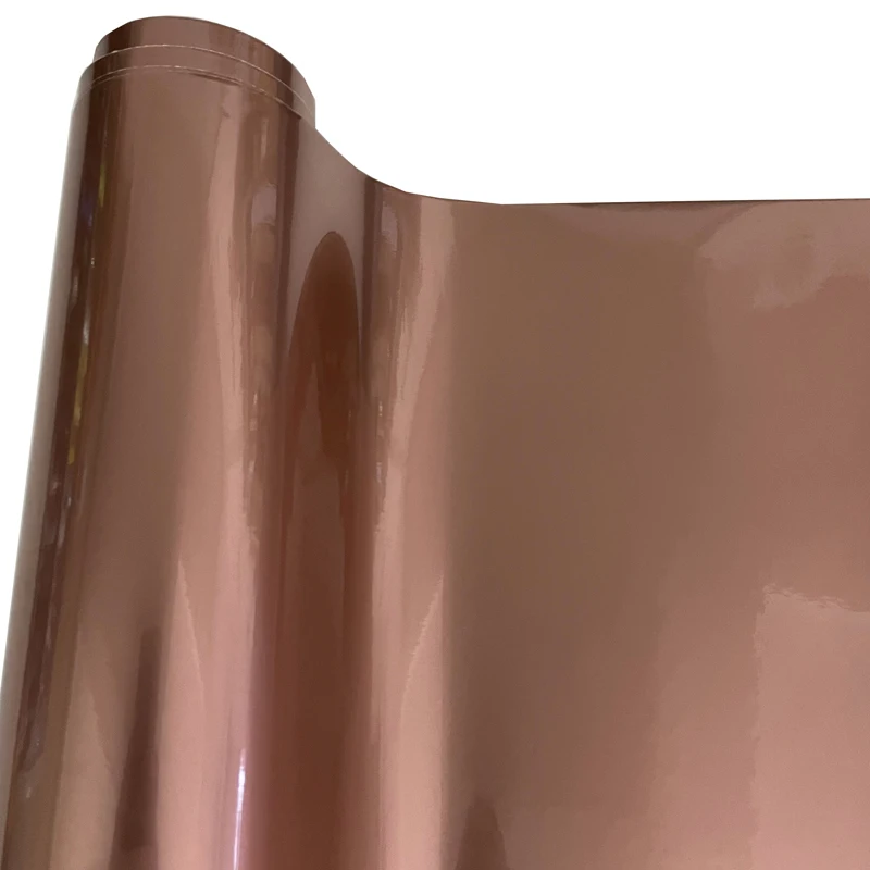 Candy Glanz Metallic Rose Gold Auto Auto Motorrad Fahrzeug Aufkleber Aufkleber Vinyl Wrap Air Release Selbstklebende