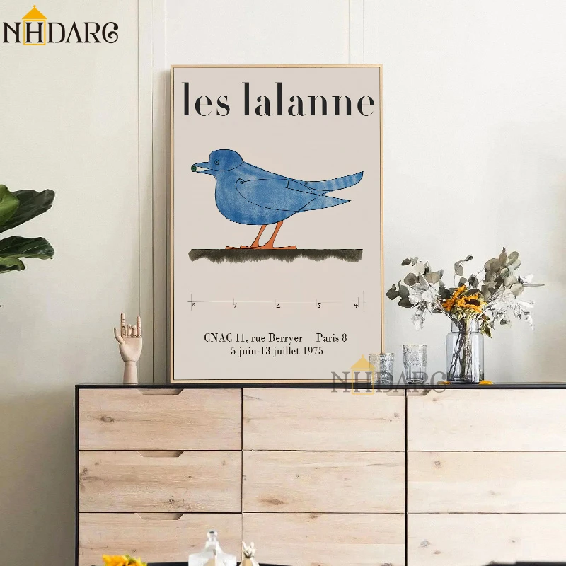 Animal Vintage Retro Blue Birds Canvas Print Painting Posters Wall Pictures Art Nostalgic Classical Living Room Home Decoration