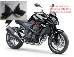 Z750 Left Right Side Radiator Cover Cowl Panel For Kawasaki Z750  2008 2009 2012 2013 2014 2015  Motorcycle Black good