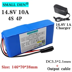 14.8V 10A 18650 lithium battery pack +16.8V 1A charger built-in 10A BMS, used for electronic products built-in battery + charger