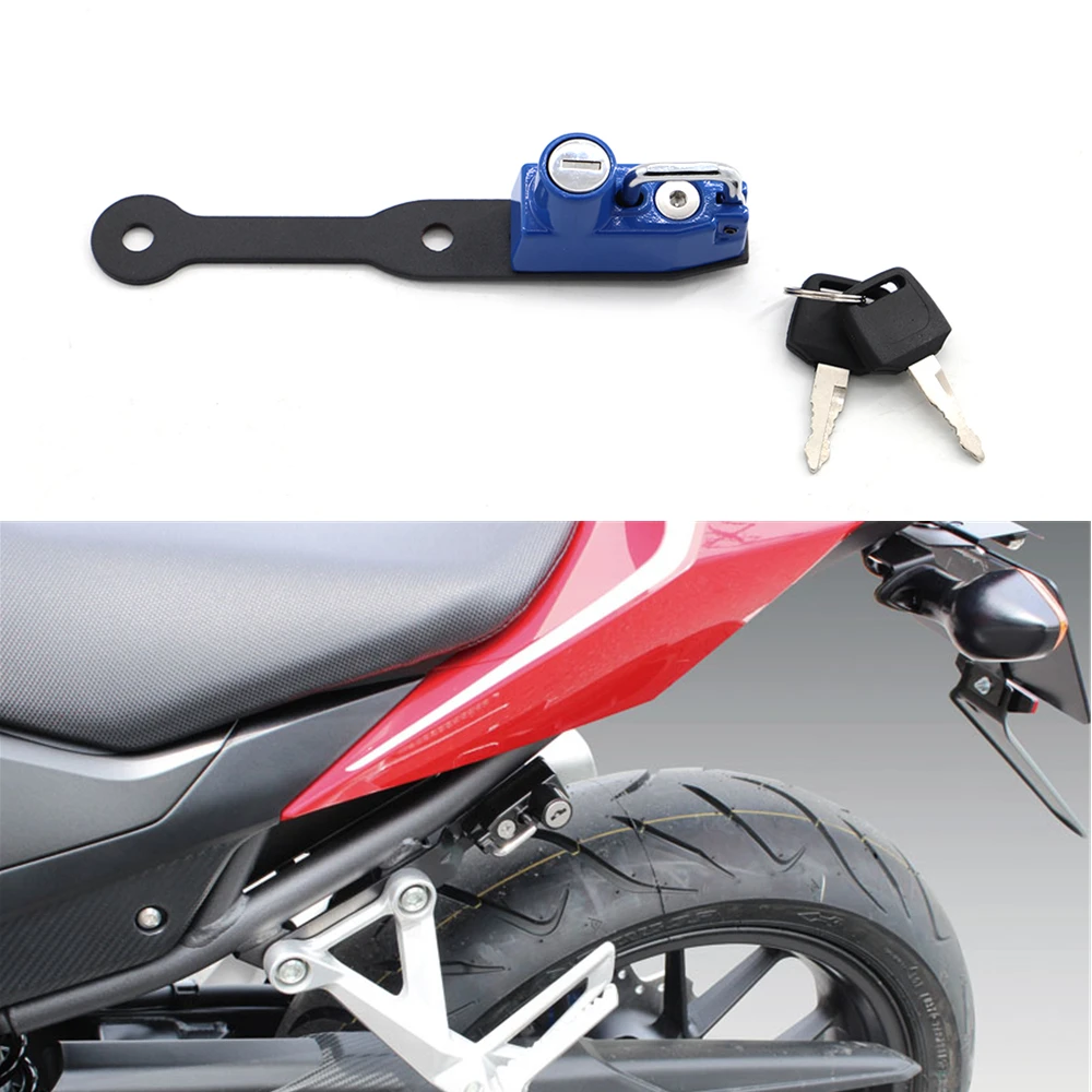 Motorcycle Helmet Lock Anti-Theft For Honda CBR400R 2016-2019 CBR500R 2013-2019 CB500F 2013-2019 CB500X 2013-2019