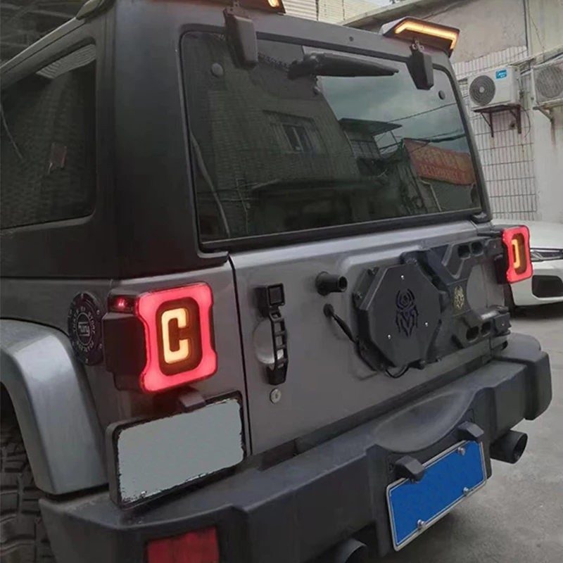 New Car Tail Light Start up Flowing Light Led Rear Lamp Brake Turn Signal DRL Lights for Jeep Wrangler JK 2007-2017 image 6