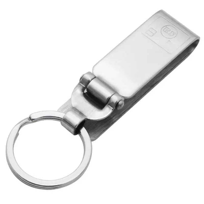 Anti-Lost Heavy Duty Stainless Steel Belt Key Holder Key-Clip Detachable Keyrings for Keys Belt Keychain Men Jewelry