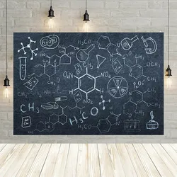 Avezano Photography Background Science Mad Scientist Boy Birthday Party Backdrop School Blackboard Chemical Photo Shoot Props