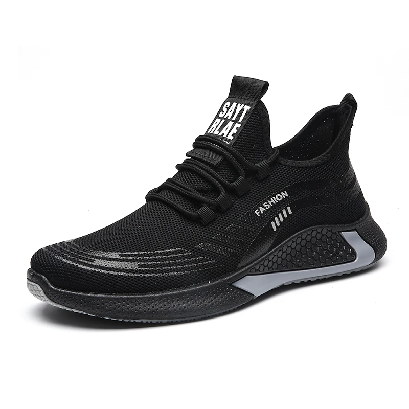 New Spring Sports Shoes Men's Breathable Casual Mesh Shoes Light Lace-up Non-slip Low-top Running Shoes Zapatillas Hombre