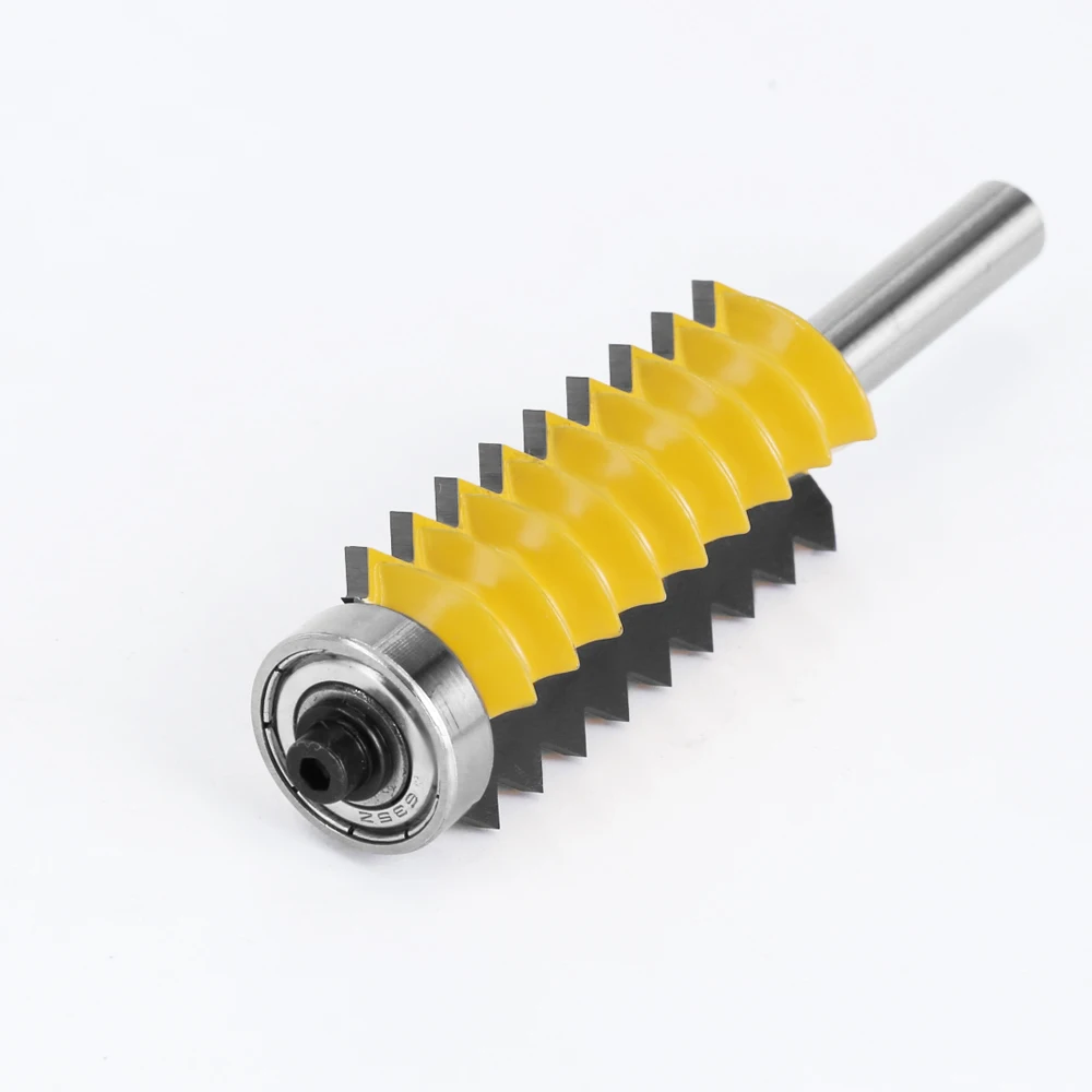 Imagem -02 - Finger Joint Glue Milling Cutter Levantada Painel v Bits Roteador para Madeira Tenon Carpintaria Cone Tenoning Bit mm Shank C08247