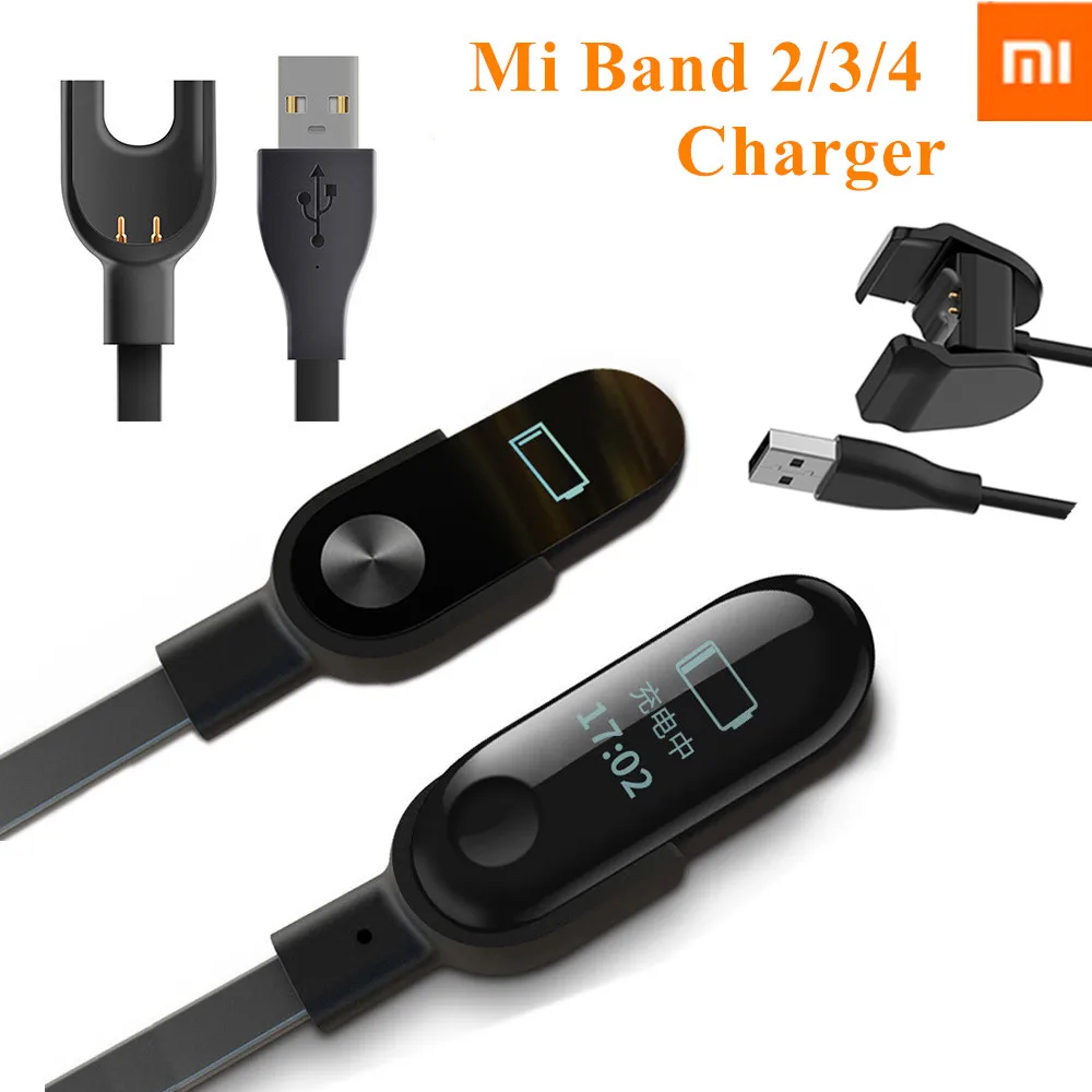 Chargers For Xiaomi Mi Band 2 3 4 Charger Cable Data Cradle Dock Charging Cable USB Charger Line For Xiaomi MiBand 2 3 4