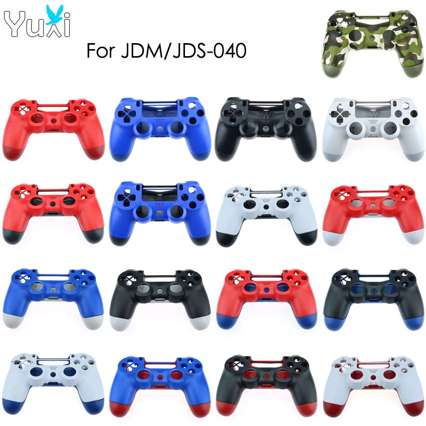 

YuXi Replacement Front Back Shell for JDS 040 PlayStation 4 PS4 Pro Slim Controller Housing Cover Case