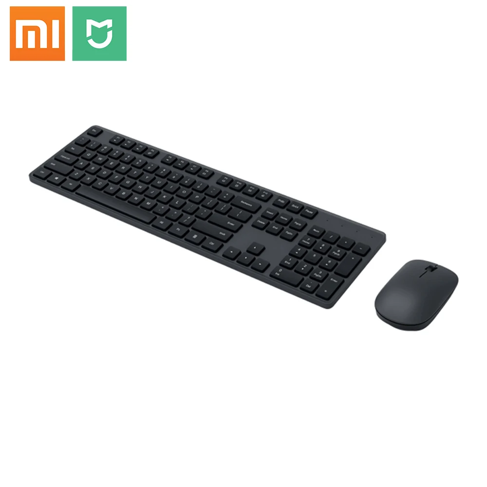 OrIgianl Xiaomi Wireless Set tastiera e Mouse 104 tasti tastiera ricevitore USB 2.4 GHz Mouse per PC windows 10 ufficio a casa