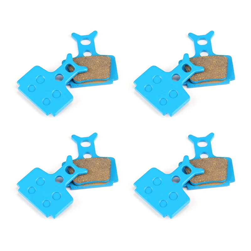 4 Pairs of Blue Multi Copper Bicycle Brake Pads are used For Shimano XTR M965 966 Saint XT SLX Deore Auriga SRAM AVID BB7