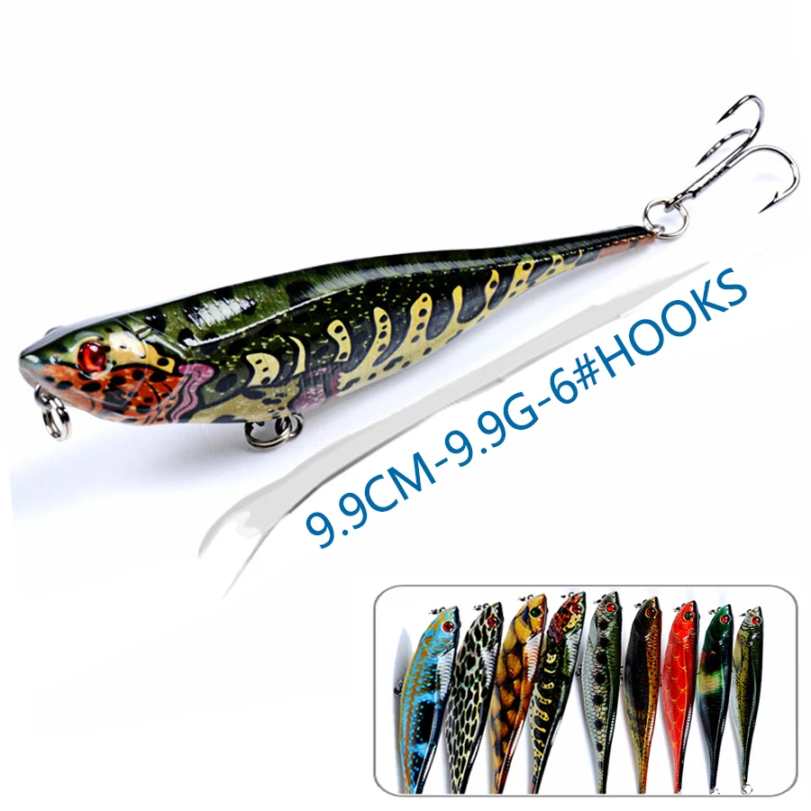 Hard Bait Artificial Wobbler For Trolling Floating Pencil Tackle Peche Iscas Pesca Crankbait Fishing Lure Trolling Surface Stick