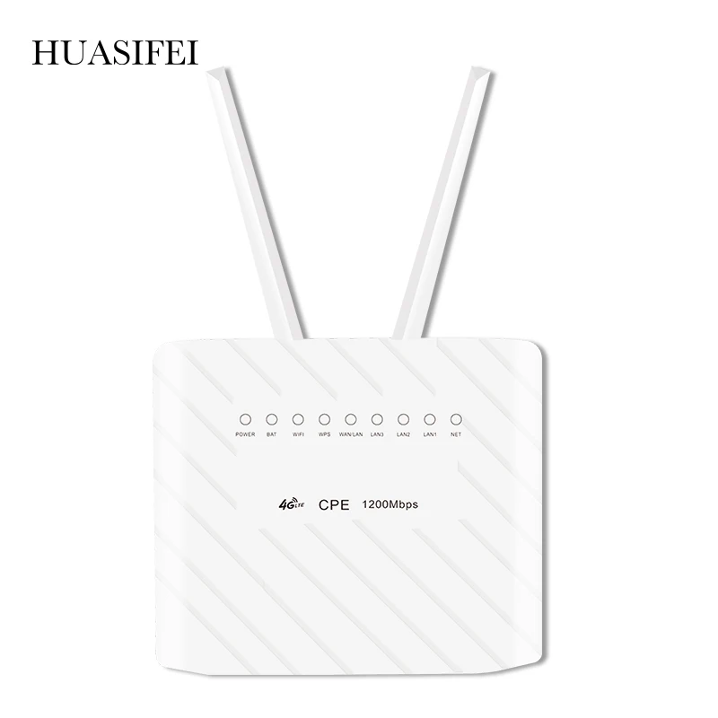 1200Mbps 4G LTE CPE Router CAT6 4G Dual Band 2.4&5.8G Wireless AP FDD/TDD LTE Wi fi Router With Sim Card