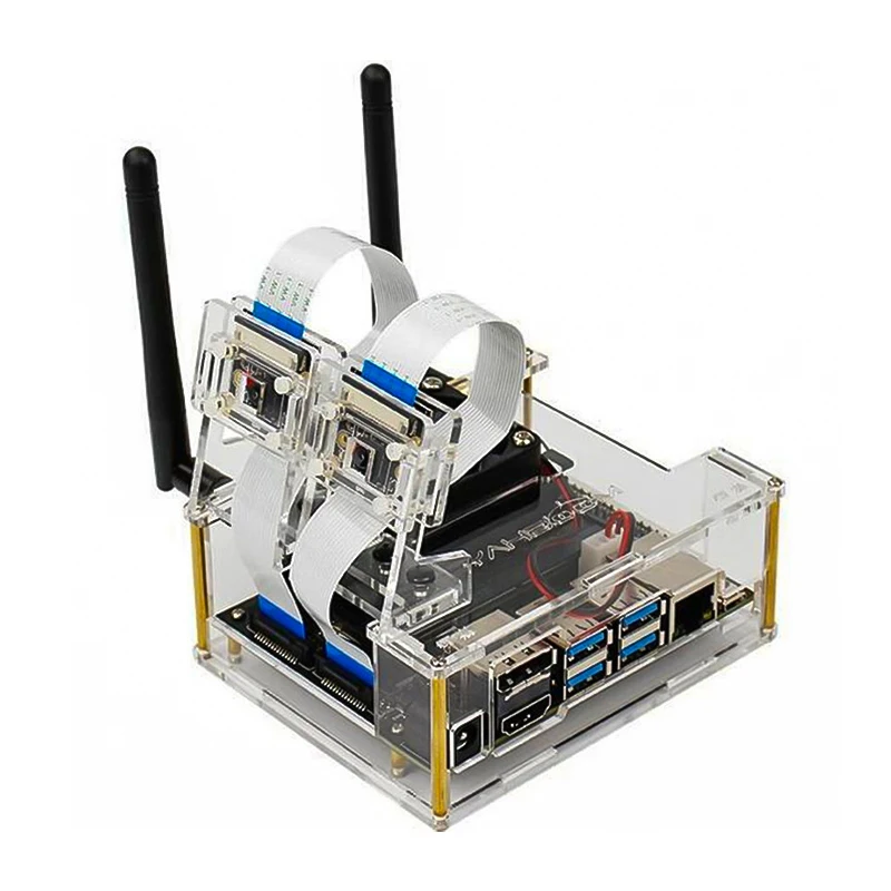 Capa protetora acrílica NVIDIA Jetson Nano Board compatível com A02/B01