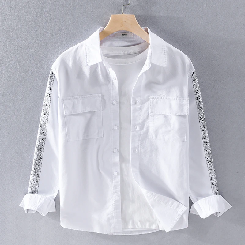 New style comfortable pure cotton long-sleeved shirt men four season fashion men shirts brand male shirt chemise camisa