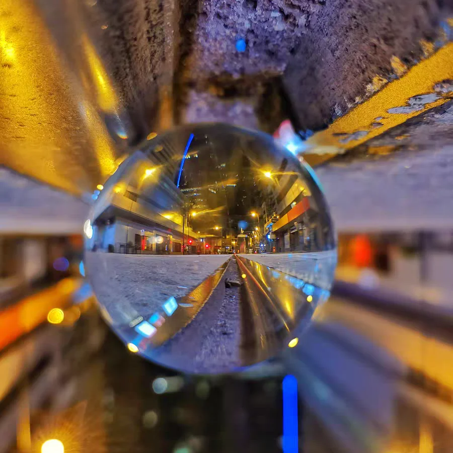 Crystal Ball Large Transparent Crystal Ball Lucky Rainbow Photo Crystal Ball