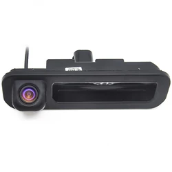 Aftermarket button switch trunk handle Backup Rear View CCD Car Reverse Camera reversing parking camera For Ford Focus 2012