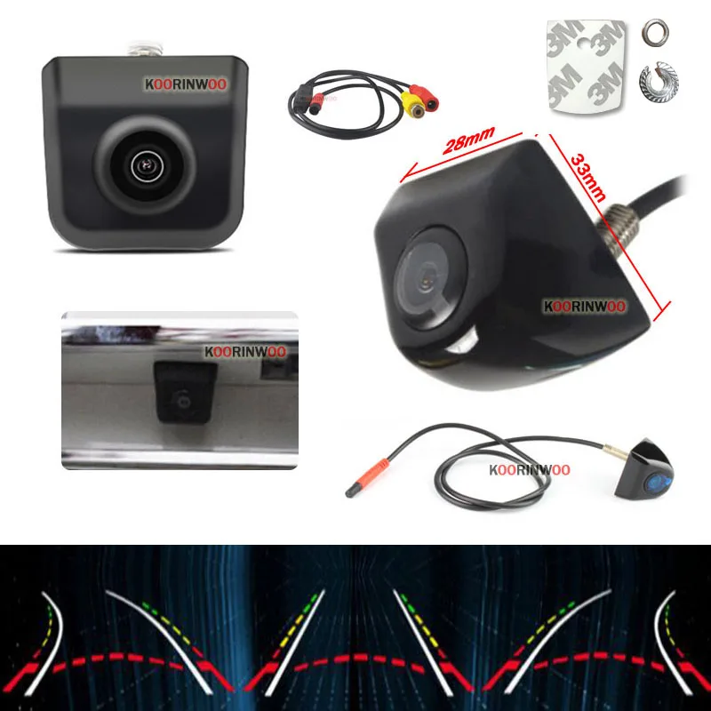Koorinwoo For Sony CCD Car Parktronic System Bumper Sensor RCA Wide Lens Car camera Video Parking Sensors  Reverse Buzzer Sounds